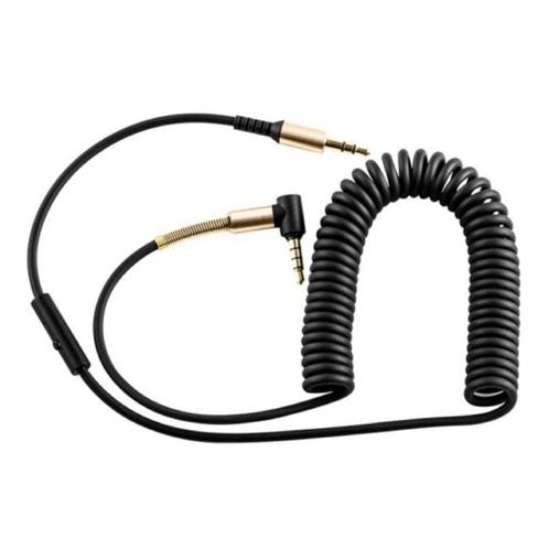 Gekrulde 3.5mm AUX Kabel Verguld Spiraal Audio Jack 2 Meter, Telecommunicatie, Mobiele telefoons | Toebehoren en Onderdelen, Nieuw