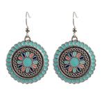 Fako Bijoux® - Oorbellen - Bohemian - Cirkel Retro - Groen, Sieraden, Tassen en Uiterlijk, Oorbellen, Verzenden, Nieuw