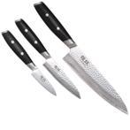 Yaxell Tsuchimon Messenset – 3-delig – Koksmes 20 cm, Un, Ophalen of Verzenden, Nieuw, Overige materialen, Bestekset