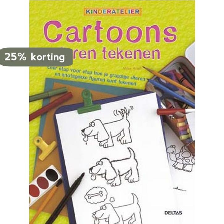 Cartoons leren tekenen / Kinderatelier 9789044702828, Boeken, Kinderboeken | Jeugd | 13 jaar en ouder, Gelezen, Verzenden
