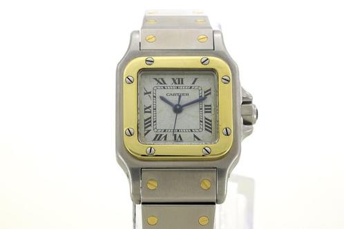 Cartier Santos Galbée Tow-Toned Goud Staal Automaat 24mm, Sieraden, Tassen en Uiterlijk, Horloges | Dames, Staal, Gebruikt, Staal