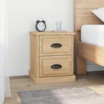 vidaXL Nachtkastje 39x39x47,5 cm bewerkt hout sonoma, Minder dan 45 cm, Verzenden, Nieuw, Minder dan 55 cm