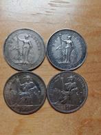 Brits Hongkong, Frans Indochina. lots of 4 coins (1897 1902, Postzegels en Munten, Munten | Europa | Niet-Euromunten