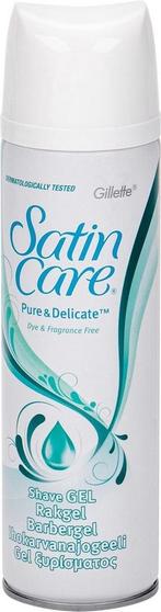 Gillette Shaving Gel Satin Care Pure & Delicate 200ml, Verzenden, Nieuw
