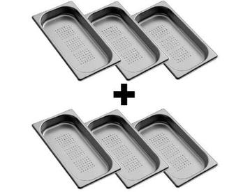 GGM Gastro | (6 stuks) RVS GN bak 1/3 - Hoogte: | beschikbaar voor biedingen
