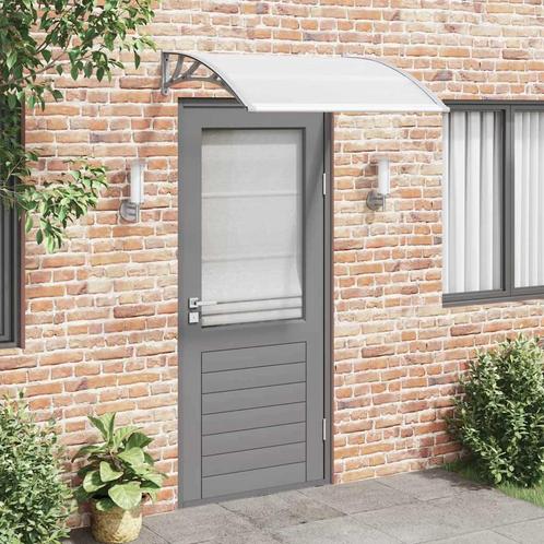 vidaXL Deurluifel 120x100 cm PC grijs, Tuin en Terras, Zonneschermen, Nieuw, Verzenden