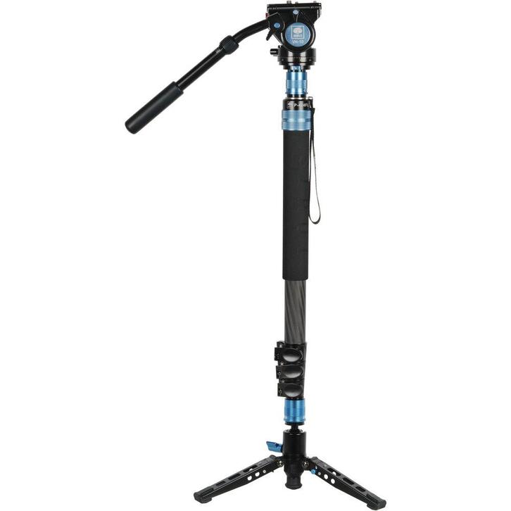 Sirui Monopod P-424FL + VH-10 Head, Audio, Tv en Foto, Fotografie | Statieven en Balhoofden, Ministatief, Nieuw, 175 cm of meer
