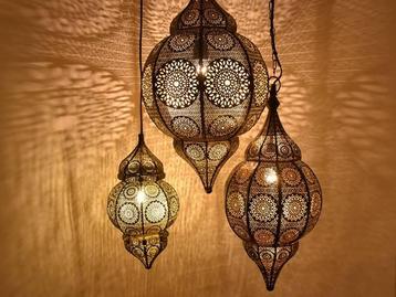 Oosterse lampen koperkleur filigrain arabische lampen beschikbaar voor biedingen