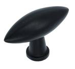 Knop ovaal puntig 70 x 25 mm zwart, Ophalen of Verzenden, Nieuw