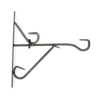 Muurhaak | Nature | 25 x 24.5 cm (Smeedijzer, Zwart), Tuin en Terras, Bloempotten, Nieuw, Verzenden