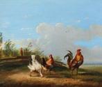 Frans Van Severdonck (1809-1889) - Rooster and hens