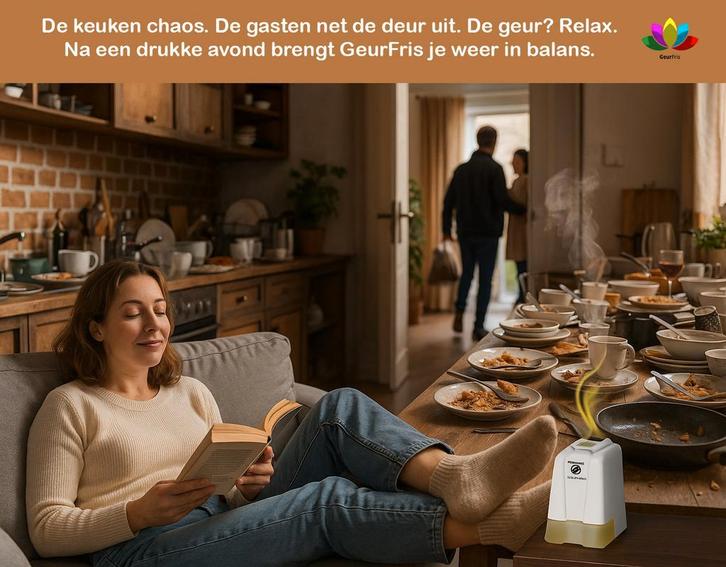 Last van nare geuren?, Je huis ruikt weer snel GeurFris, Huis en Inrichting, Woonaccessoires | Overige, Nieuw, Verzenden