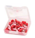 Punaises: mix van 48 roze en rode hartjes in doosje, Nieuw, Ophalen of Verzenden