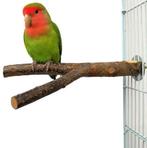 Natuurlijke Houten Vogel Zitstok met Platform voor Vogelkooi, Dieren en Toebehoren, Verzenden, Nieuw