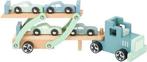 Small Foot - Houten Vrachtwagen Transporter Chicago met, Ophalen of Verzenden, Zo goed als nieuw