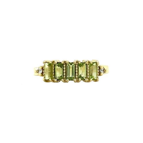Jackie ring 14 krt - lime, Sieraden, Tassen en Uiterlijk, Overige Accessoires, Nieuw, Ophalen of Verzenden