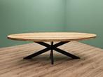 Eettafel Mangohout | Ovaal | 280cm |, Huis en Inrichting, Overige houtsoorten, 100 tot 150 cm, Ophalen of Verzenden, Vijf personen of meer