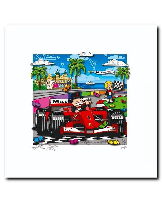 Louis Michel Krüger - Monaco Grand Prix (Mini) (3D-Artwork), Antiek en Kunst, Kunst | Designobjecten