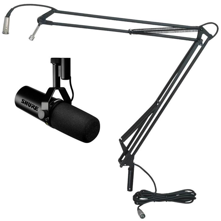 Shure SM7dB met Innox IVA08 XLR broadcasting statief, Muziek en Instrumenten, Microfoons, Verzenden