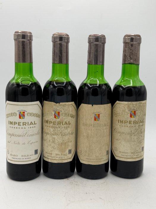 1966 C.V.N.E. Imperial - Rioja - 4 Halve flessen (0.35L), Verzamelen, Wijnen