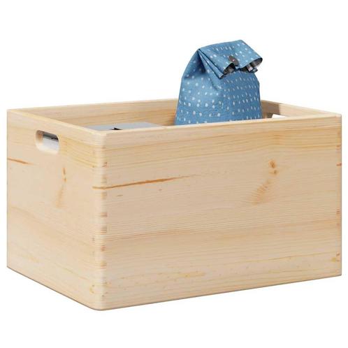 vidaXL Houten kist met handvatten 40x30x23 cm massief, Huis en Inrichting, Woonaccessoires | Kisten, Nieuw, Verzenden