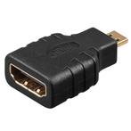 Goobay HDMI Adapter - HDMI (v) naar Micro HDMI (m) verguld -, Computers en Software, Pc- en Netwerkkabels, Nieuw, Verzenden