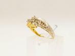 Ring - 18 karaat Geel goud, Witgoud - Diamant, Nieuw