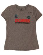 NIKE Womens Graphic T-Shirt Top UK 12 Medium Grey, Verzenden, Nieuw