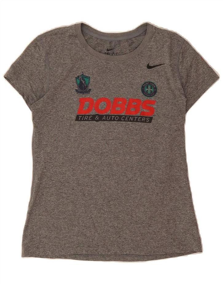 NIKE Womens Graphic T-Shirt Top UK 12 Medium Grey, Kleding | Dames, T-shirts, Verzenden
