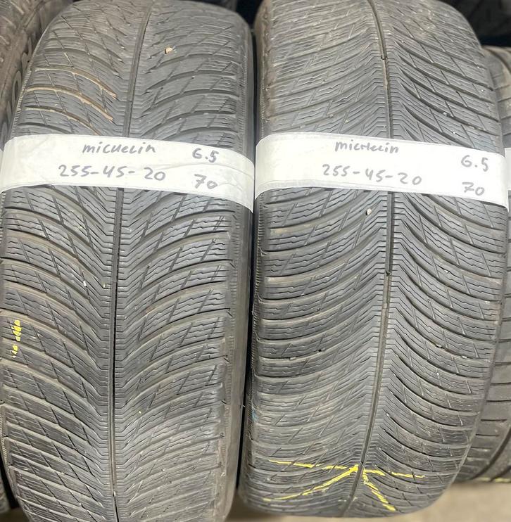 2x255-45-20 Michelin Winter 2x6.5m €70 Per band 255 45 20, Auto-onderdelen, Banden en Velgen, 20 inch, Winterbanden, 255 mm, Personenwagen