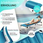 Ligbed - Ligstoel - Zonnebed - Opvouwbaar - Blauw - KESSER®, Verzenden, Zo goed als nieuw