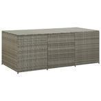 Tuinbox 180x90x75 cm poly rattan grijs (Schuurtjes-Rekken), Tuin en Terras, Verzenden, Nieuw
