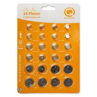 Knoopcel batterijen | Q-Nomic | 24 stuks, Doe-het-zelf en Verbouw, Gereedschap | Machine-onderdelen en Toebehoren, Nieuw, Verzenden