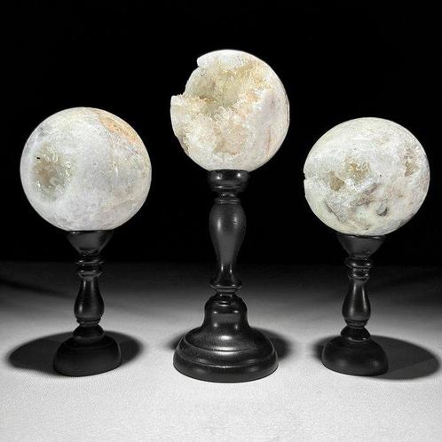 GEEN MINIMUMVERKOOPPRIJS - Prachtige set van 3 Kristalkwarts, Antiek en Kunst, Kunst | Designobjecten