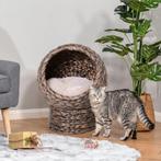 TRUUSK Rotan Kattenmand Kattengrot Kattenhut Kattenbed Met K, Verzenden, Nieuw