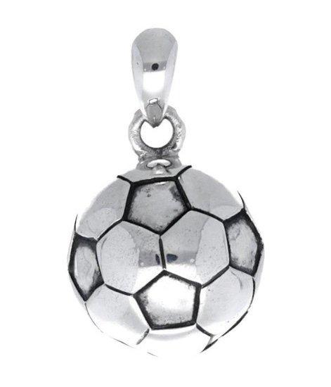 Zilveren Voetbal kettinghanger, Sieraden, Tassen en Uiterlijk, Kettinghangers, Verzenden