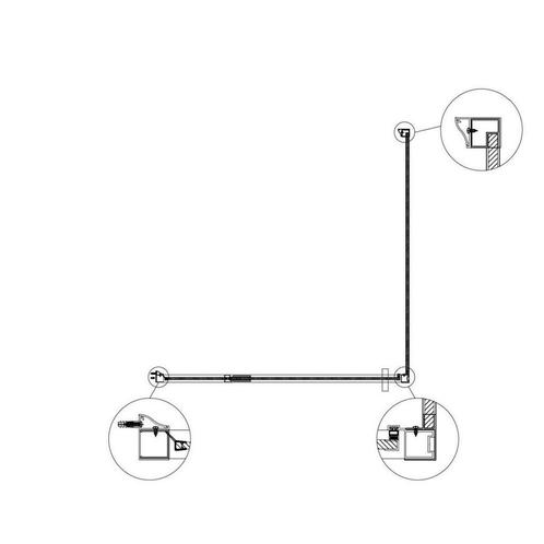 Aanbieding: Douchecabine Best Design Baron H 100 Draaideur, Doe-het-zelf en Verbouw, Sanitair, Ophalen of Verzenden