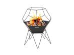 Veiling - 2x Barbecook vuurkorf Jura geometrisch zwart, Nieuw