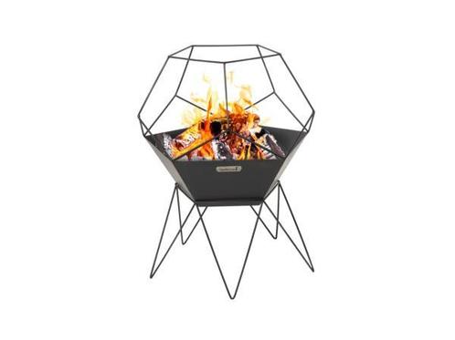 Veiling - 2x Barbecook vuurkorf Jura geometrisch zwart, Tuin en Terras, Houtskoolbarbecues