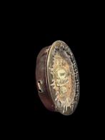 Reliekhouder - Glas, Textiel, Verzilverd - 1750-1800 - Santa