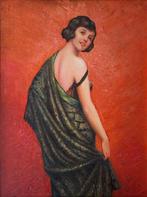 Italiaanse school (XX) - Ritratto di donna, Antiek en Kunst