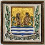 Tegel - Cloisonné tegels - het wapen van Zeeland & Schouwen