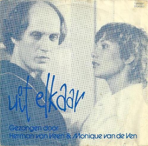 Single - Herman van Veen & Monique van de Ven - Uit Elkaar, Cd's en Dvd's, Vinyl | Overige Vinyl, Zo goed als nieuw, Verzenden