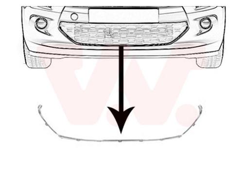 BUMPERLIJST VOOR CITROEN C3 2010-2013 9803500980, Auto-onderdelen, Carrosserie en Plaatwerk, Nieuw, Ophalen of Verzenden