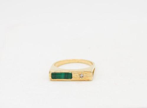 Ring - 18 karaat Geel goud Diamant (Natuurlijk), Sieraden, Tassen en Uiterlijk, Ringen