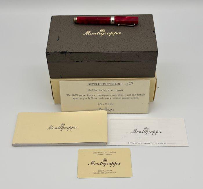Montegrappa - Micra Mini Red 925 Silver - Pen, Verzamelen, Pennenverzamelingen