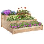 TRUUSK Verhoogd Bed 3-laags Tuinbed Plantenbed Kruidenbed Bl, Tuin en Terras, Bloembakken en Plantenbakken, Verzenden, Nieuw