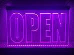 OPEN neon bord lamp LED verlichting reclame lichtbak #8 *ROZ, Verzenden, Nieuw in verpakking