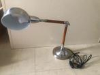 Lamp - roestvrij staal en hout, Antiek en Kunst