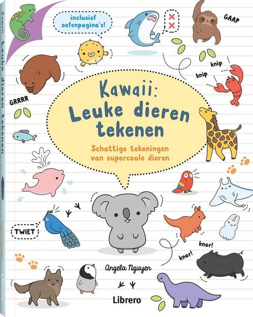Kawaii: leuke dieren tekenen 9789463591836 Angela Nguyen, Boeken, Hobby en Vrije tijd, Zo goed als nieuw, Verzenden